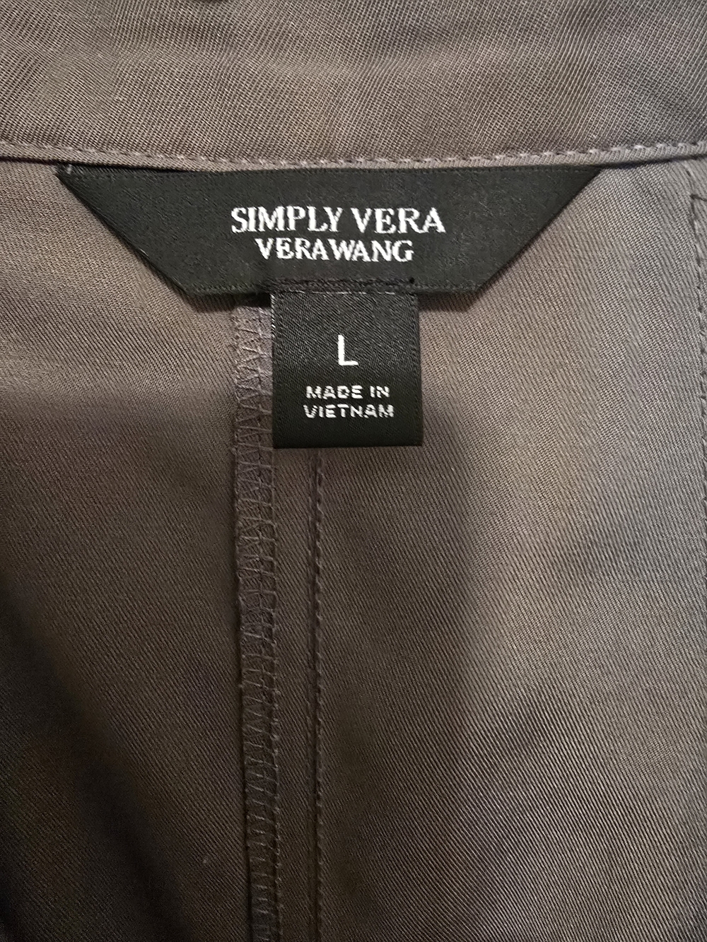 Simply Vera Vera Wang Olive Utility Jacket with Hood - Picture 3 of 3
